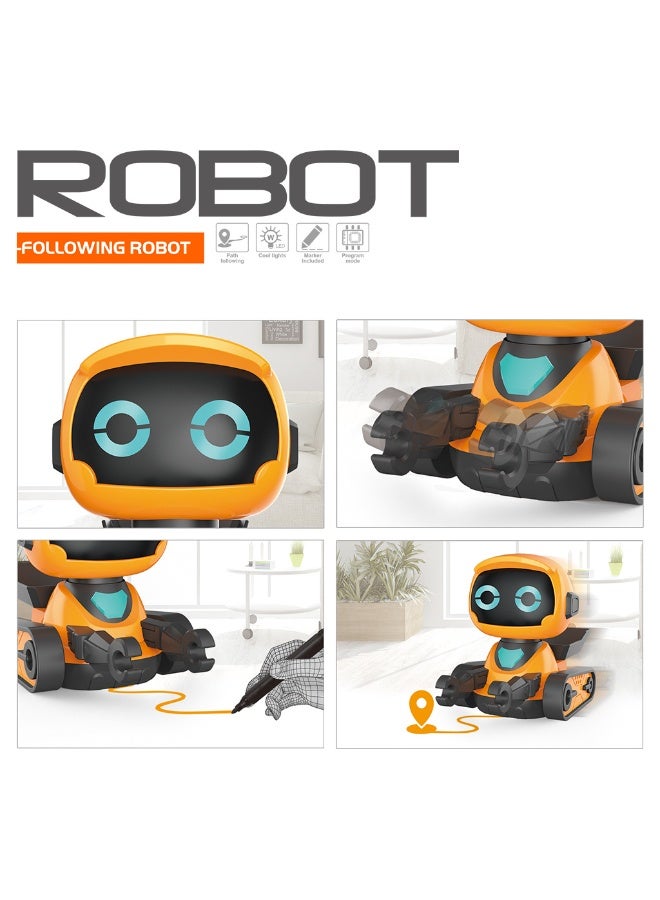 روبوت لعبة الروبوت الذكي المتابعة: مقدمة برمجة للأطفال، تكنولوجيا تفاعلية كرتونية، تتبع تلقائي لمسار مرسوم بالأقلام. - Image 4